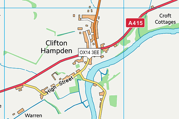 Clifton Hampden Church of England Primary School map (OX14 3EE) - OS VectorMap District (Ordnance Survey)
