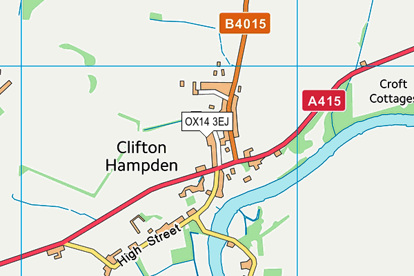 OX14 3EJ map - OS VectorMap District (Ordnance Survey)