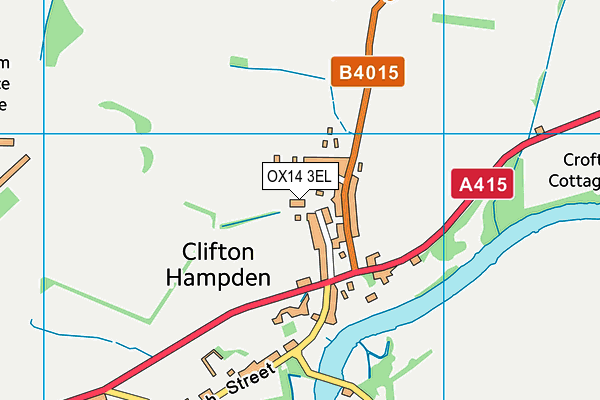 OX14 3EL map - OS VectorMap District (Ordnance Survey)