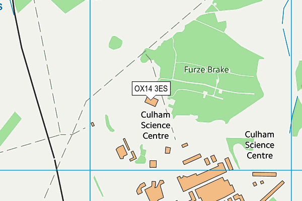 OX14 3ES map - OS VectorMap District (Ordnance Survey)