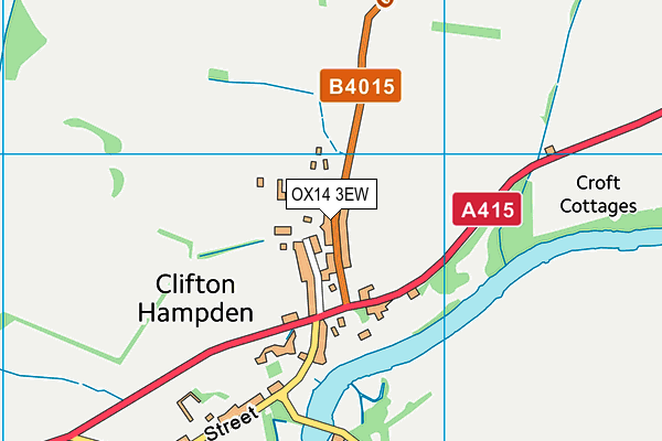 OX14 3EW map - OS VectorMap District (Ordnance Survey)