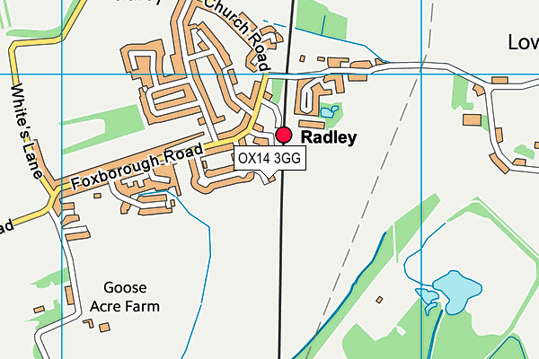 OX14 3GG map - OS VectorMap District (Ordnance Survey)