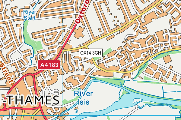 OX14 3GH map - OS VectorMap District (Ordnance Survey)