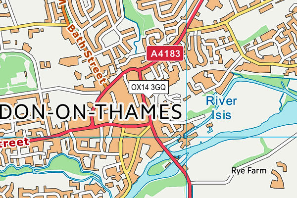 OX14 3GQ map - OS VectorMap District (Ordnance Survey)