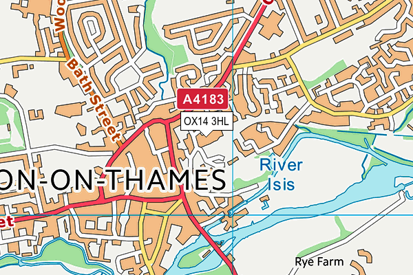 OX14 3HL map - OS VectorMap District (Ordnance Survey)