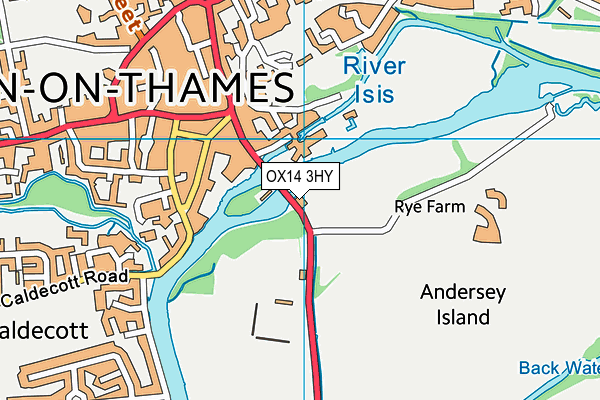 OX14 3HY map - OS VectorMap District (Ordnance Survey)