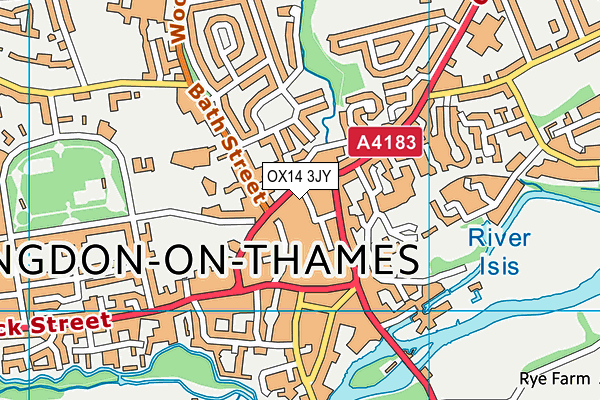 OX14 3JY map - OS VectorMap District (Ordnance Survey)