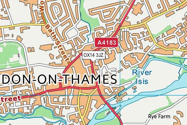 OX14 3JZ map - OS VectorMap District (Ordnance Survey)