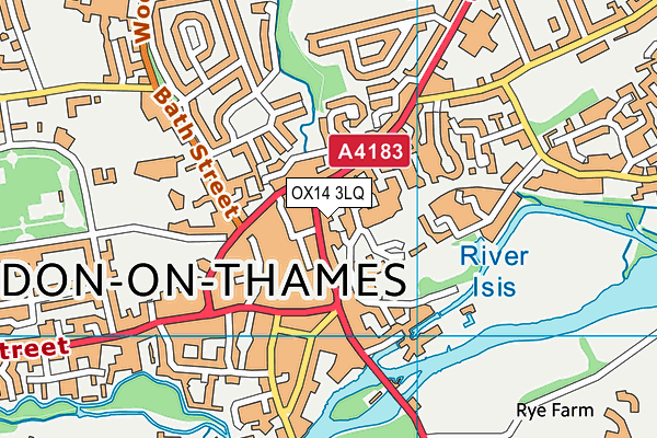 OX14 3LQ map - OS VectorMap District (Ordnance Survey)