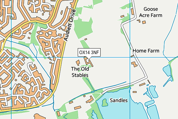 Barrow Hills map (OX14 3NF) - OS VectorMap District (Ordnance Survey)