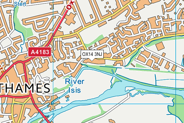 OX14 3NJ map - OS VectorMap District (Ordnance Survey)