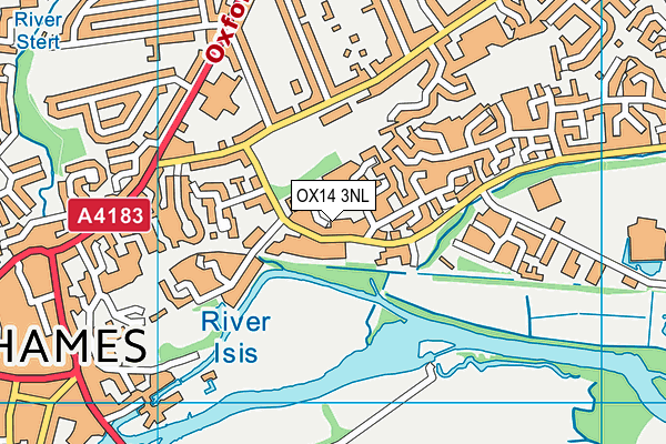 OX14 3NL map - OS VectorMap District (Ordnance Survey)