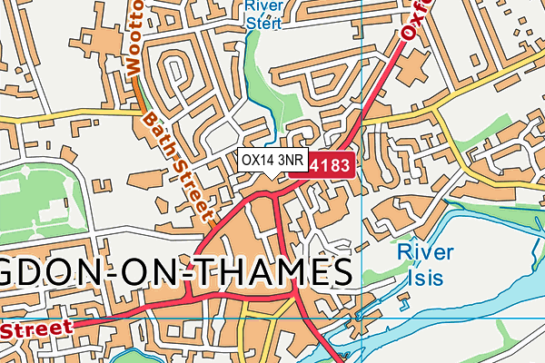 OX14 3NR map - OS VectorMap District (Ordnance Survey)