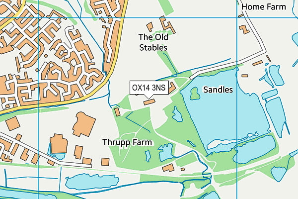 OX14 3NS map - OS VectorMap District (Ordnance Survey)