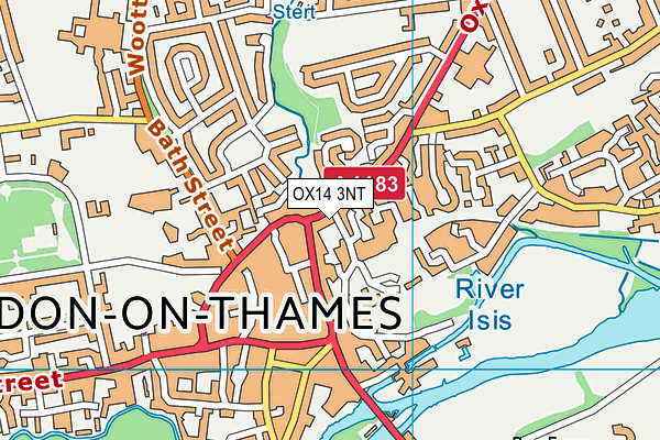 OX14 3NT map - OS VectorMap District (Ordnance Survey)