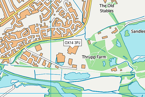 White Horse Leisure And Tennis Centre map (OX14 3PJ) - OS VectorMap District (Ordnance Survey)