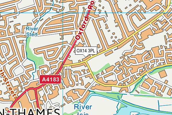 OX14 3PL map - OS VectorMap District (Ordnance Survey)