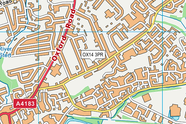 OX14 3PR map - OS VectorMap District (Ordnance Survey)