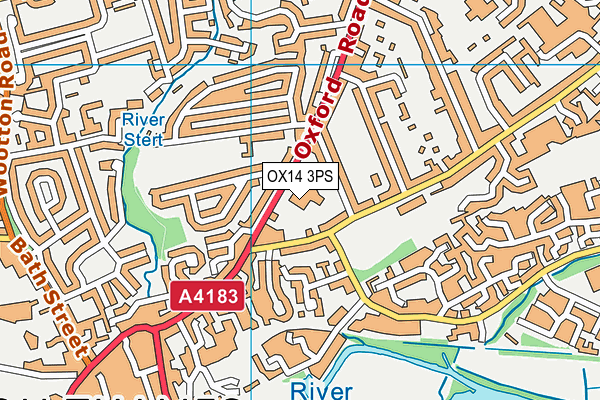 Our Lady's Abingdon map (OX14 3PS) - OS VectorMap District (Ordnance Survey)