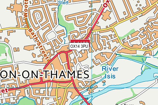 OX14 3PU map - OS VectorMap District (Ordnance Survey)