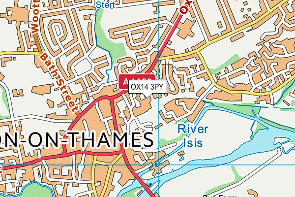 OX14 3PY map - OS VectorMap District (Ordnance Survey)