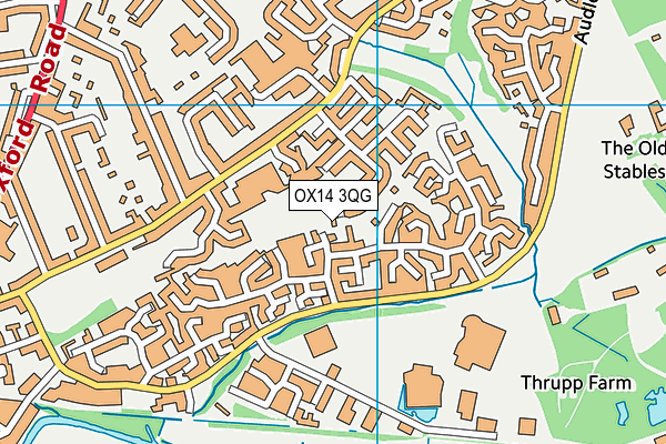 OX14 3QG map - OS VectorMap District (Ordnance Survey)