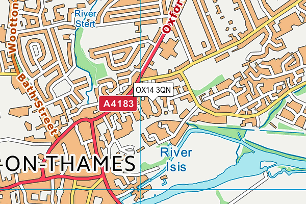 OX14 3QN map - OS VectorMap District (Ordnance Survey)