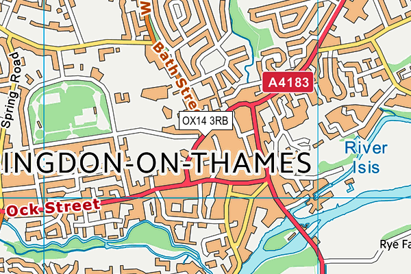 OX14 3RB map - OS VectorMap District (Ordnance Survey)