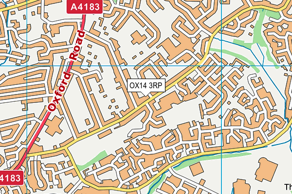 OX14 3RP map - OS VectorMap District (Ordnance Survey)