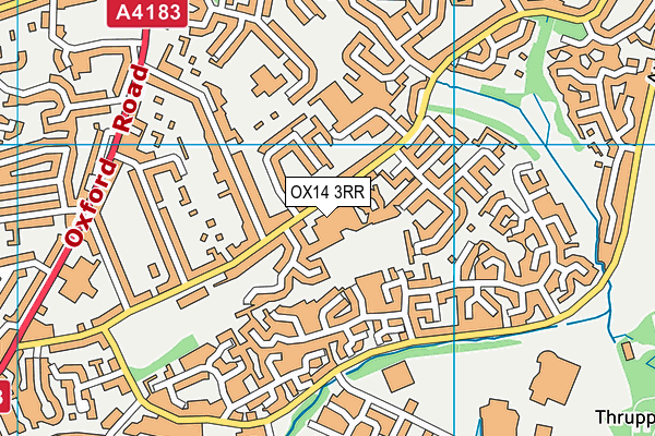 Kingfisher School map (OX14 3RR) - OS VectorMap District (Ordnance Survey)