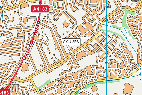 OX14 3RS map - OS VectorMap District (Ordnance Survey)