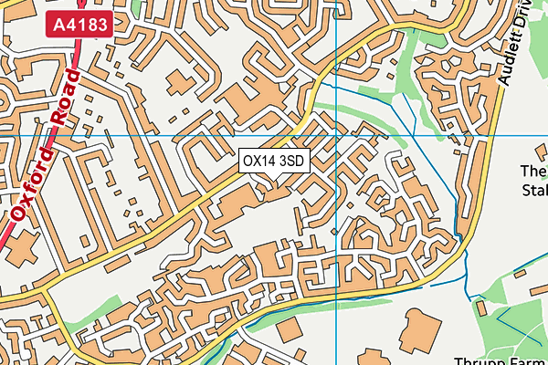 OX14 3SD map - OS VectorMap District (Ordnance Survey)