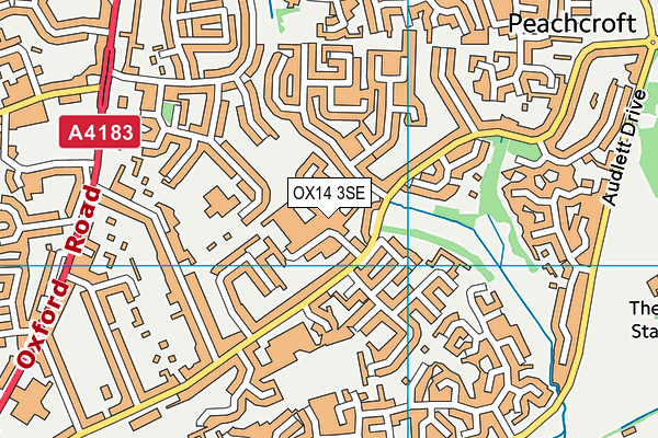 OX14 3SE map - OS VectorMap District (Ordnance Survey)