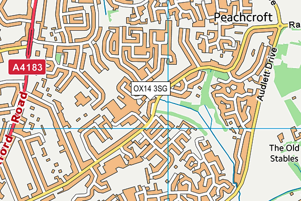 OX14 3SG map - OS VectorMap District (Ordnance Survey)