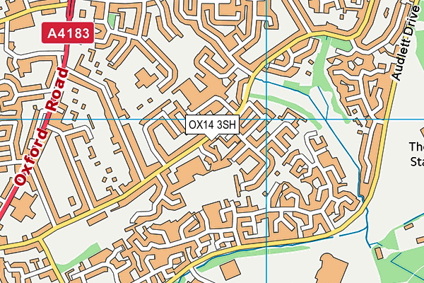 OX14 3SH map - OS VectorMap District (Ordnance Survey)