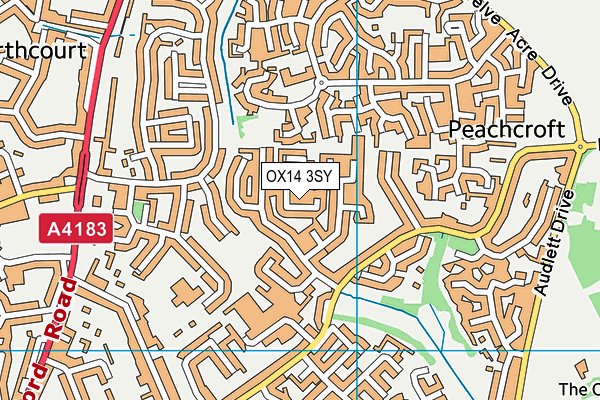 OX14 3SY map - OS VectorMap District (Ordnance Survey)