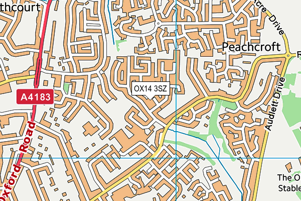 OX14 3SZ map - OS VectorMap District (Ordnance Survey)