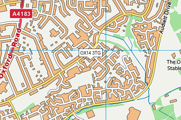 OX14 3TG map - OS VectorMap District (Ordnance Survey)