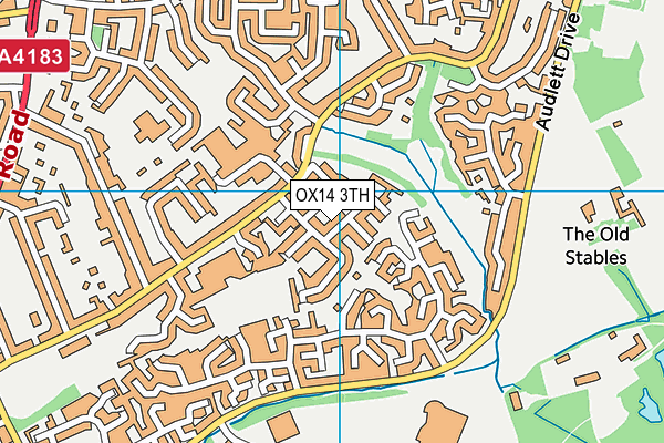 OX14 3TH map - OS VectorMap District (Ordnance Survey)