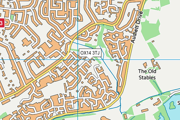 OX14 3TJ map - OS VectorMap District (Ordnance Survey)