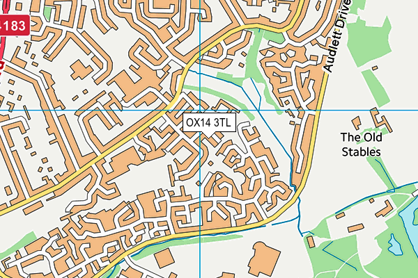 OX14 3TL map - OS VectorMap District (Ordnance Survey)