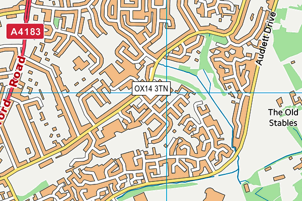 OX14 3TN map - OS VectorMap District (Ordnance Survey)