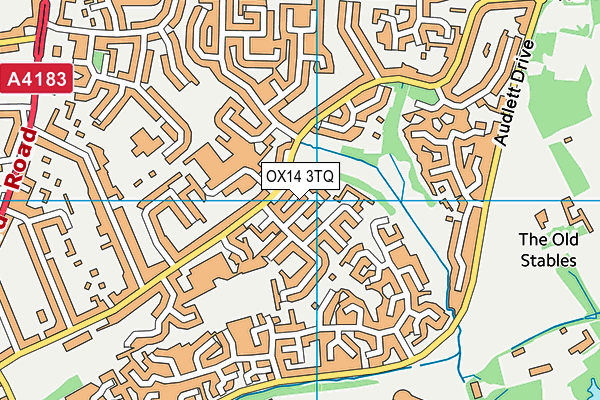 OX14 3TQ map - OS VectorMap District (Ordnance Survey)