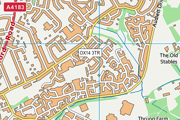 OX14 3TR map - OS VectorMap District (Ordnance Survey)