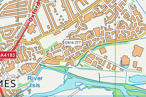 OX14 3TT map - OS VectorMap District (Ordnance Survey)