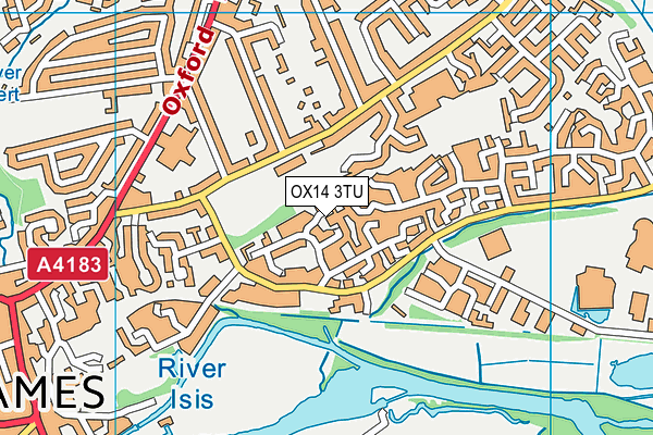 OX14 3TU map - OS VectorMap District (Ordnance Survey)