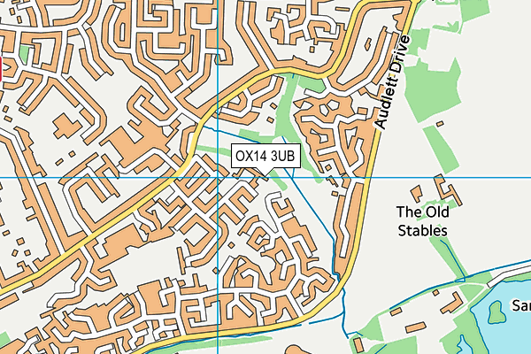 OX14 3UB map - OS VectorMap District (Ordnance Survey)