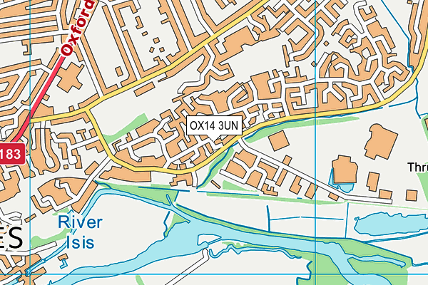 OX14 3UN map - OS VectorMap District (Ordnance Survey)