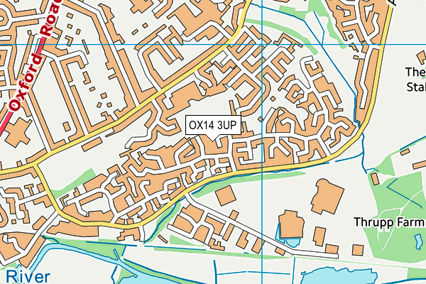 OX14 3UP map - OS VectorMap District (Ordnance Survey)