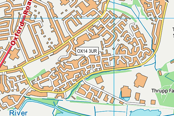 OX14 3UR map - OS VectorMap District (Ordnance Survey)